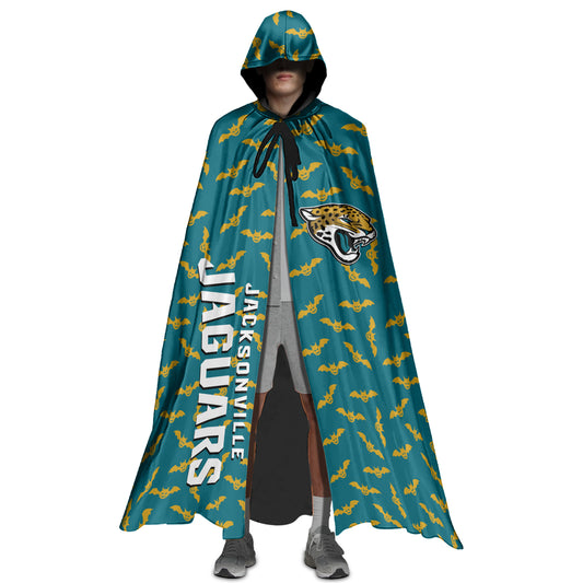 Jacksonville Jaguars Halloween Bats Limited Edition All-Over Print Halloween Cloak