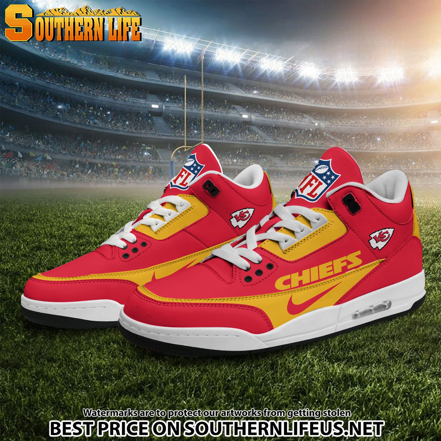 Kansas City Chiefs JD3 New Sport Football Sneakers AZBTAJ3000280
