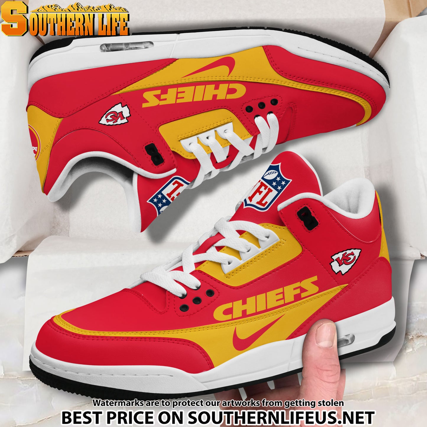 Kansas City Chiefs JD3 New Sport Football Sneakers AZBTAJ3000280