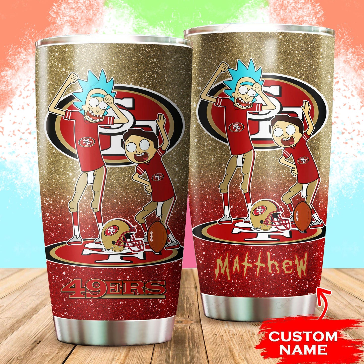 San Francisco 49ers Personalized Tumbler BG550