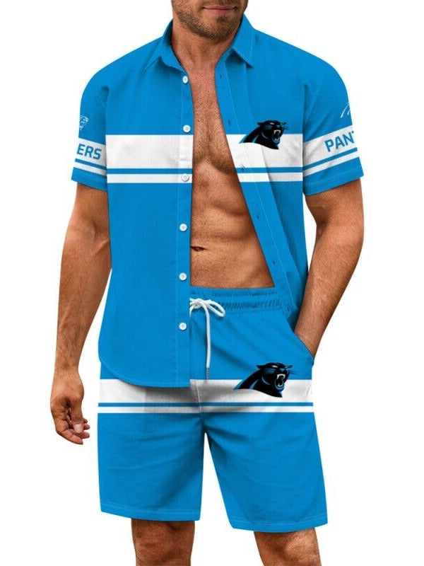 Carolina Panthers Combo Hawaiian Shirt and Shorts AZBTHWSS000019