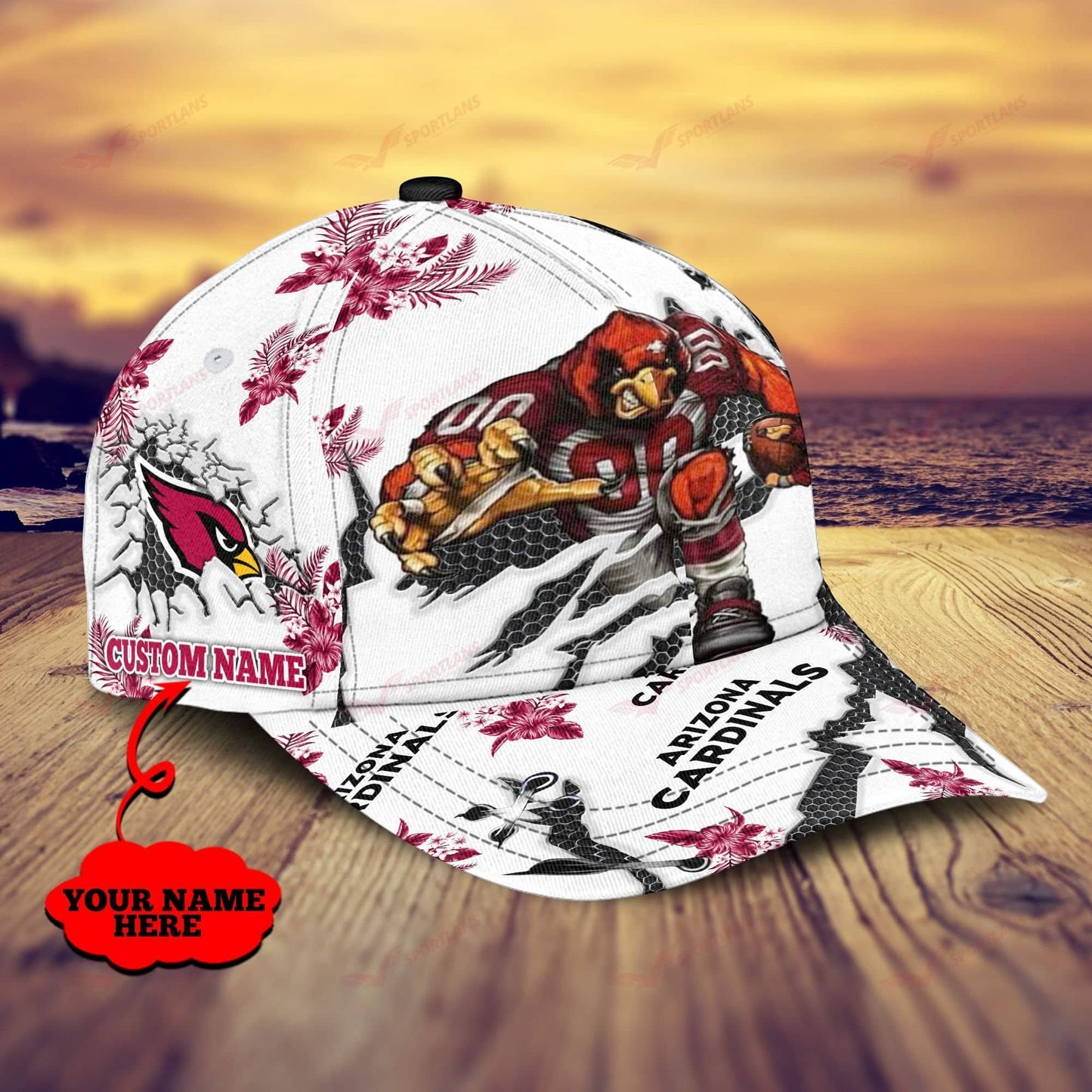 Arizona Cardinals Personalized Classic Cap BB596
