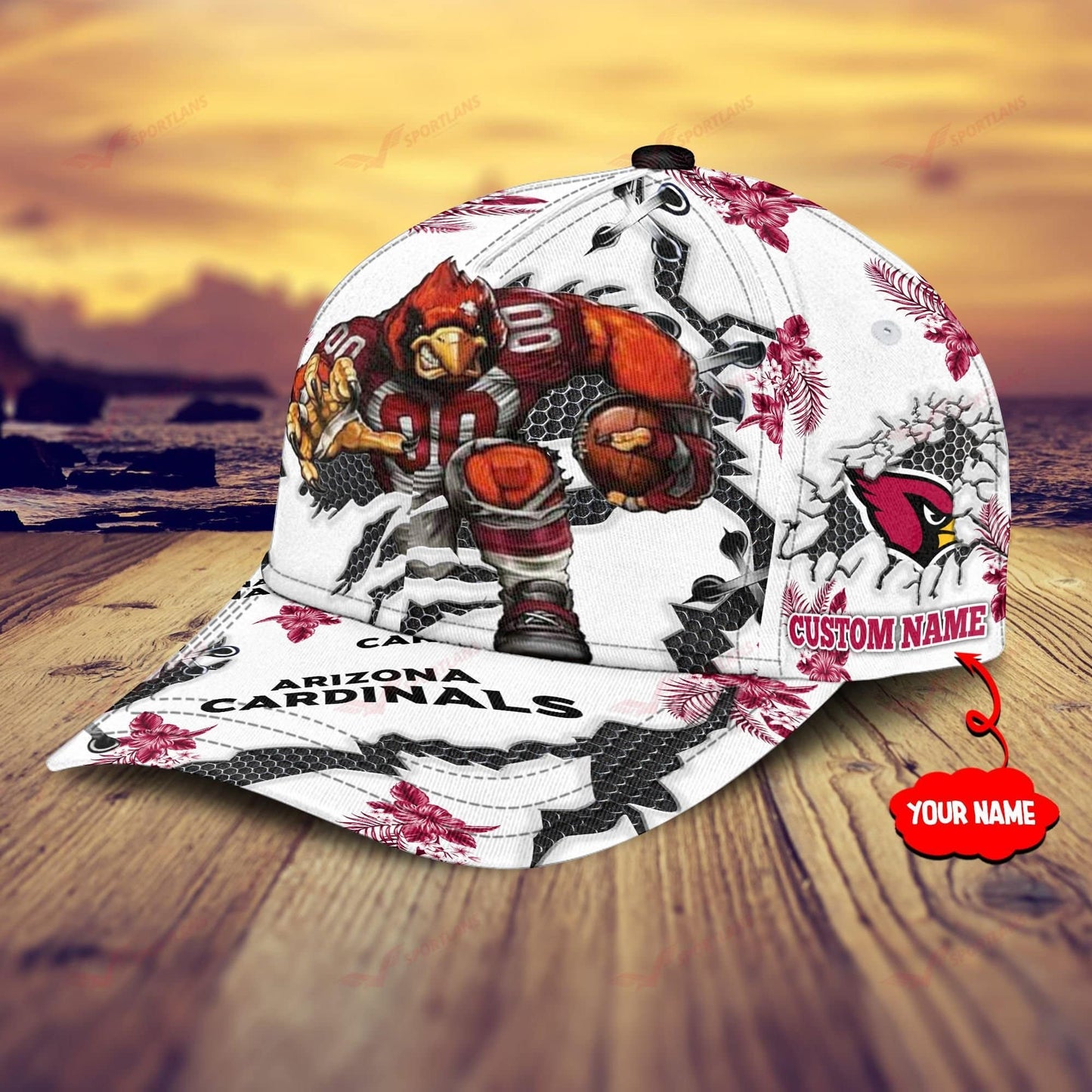 Arizona Cardinals Personalized Classic Cap BB596