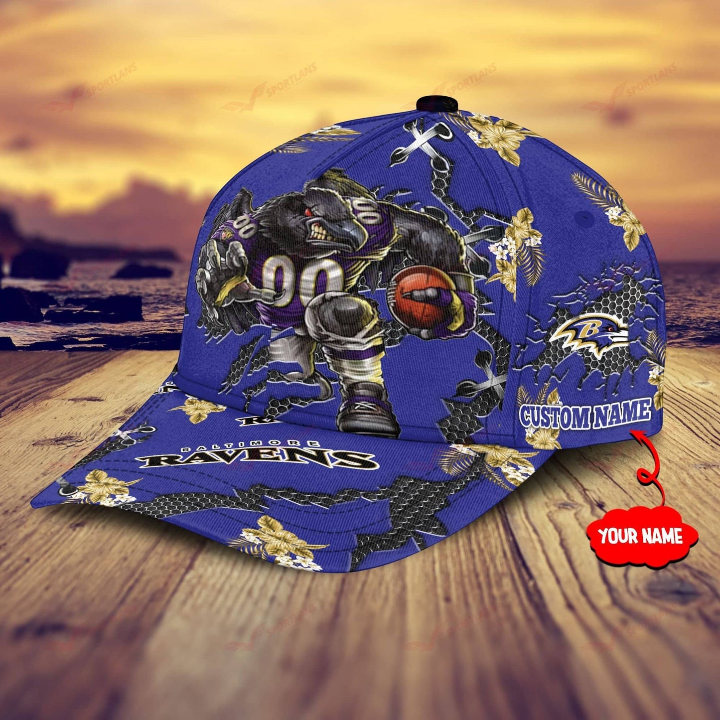 Baltimore Ravens Personalized Classic Cap BB598