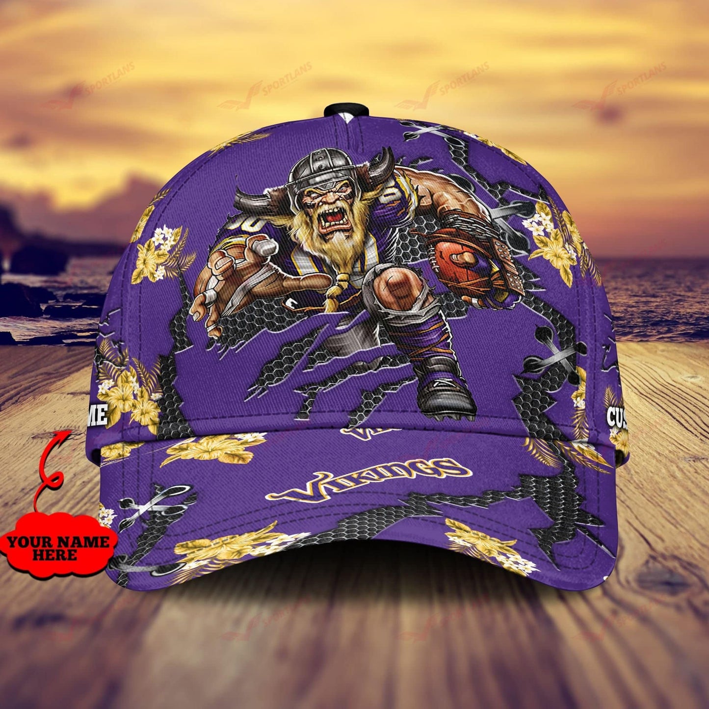 Minnesota Vikings Personalized Classic Cap BB616