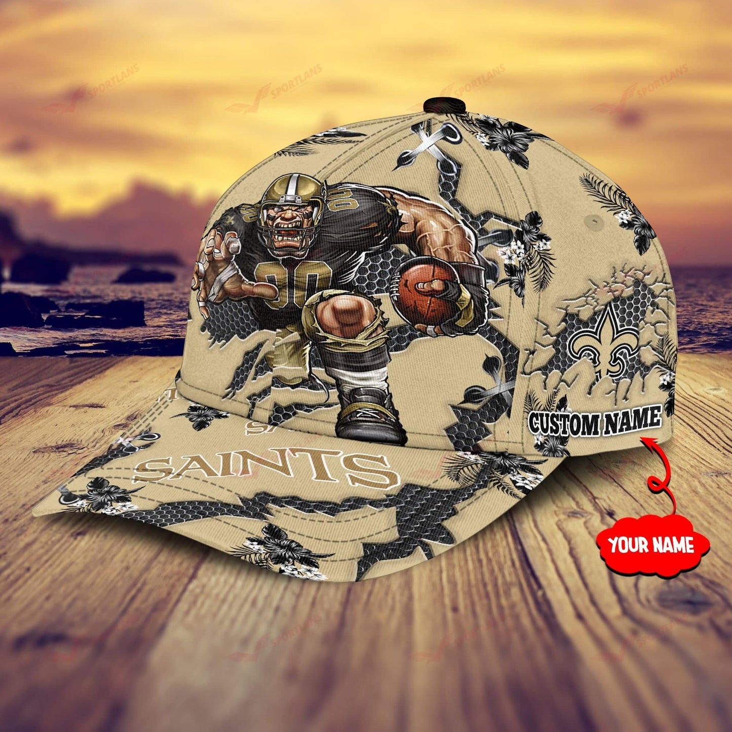 New Orleans Saints Personalized Classic Cap BB618
