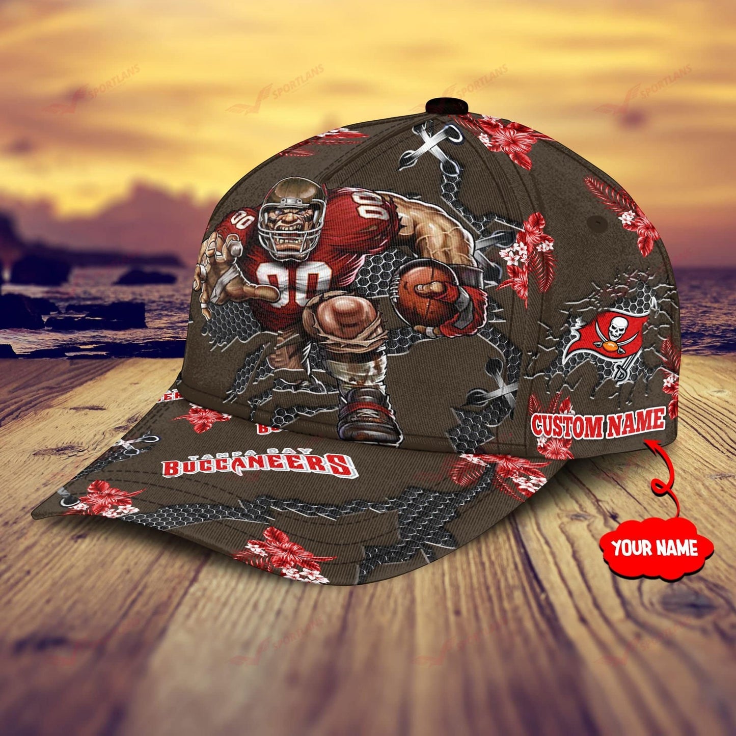 Tampa Bay Buccaneers Personalized Classic Cap BB625