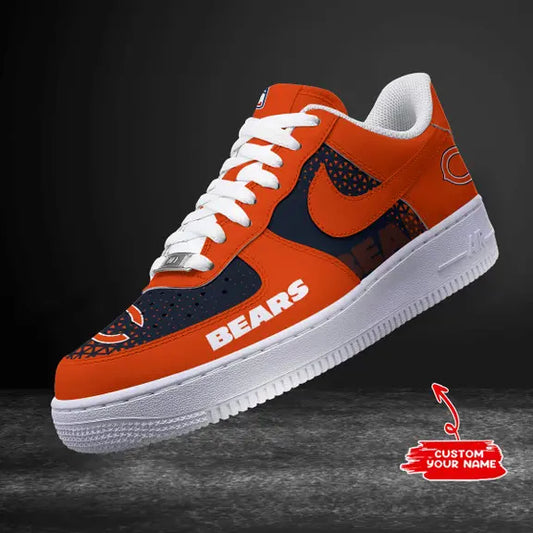 Chicago Bears Personalized AF1-1 Logo Pattern Sneakers  AZBTAF1000228