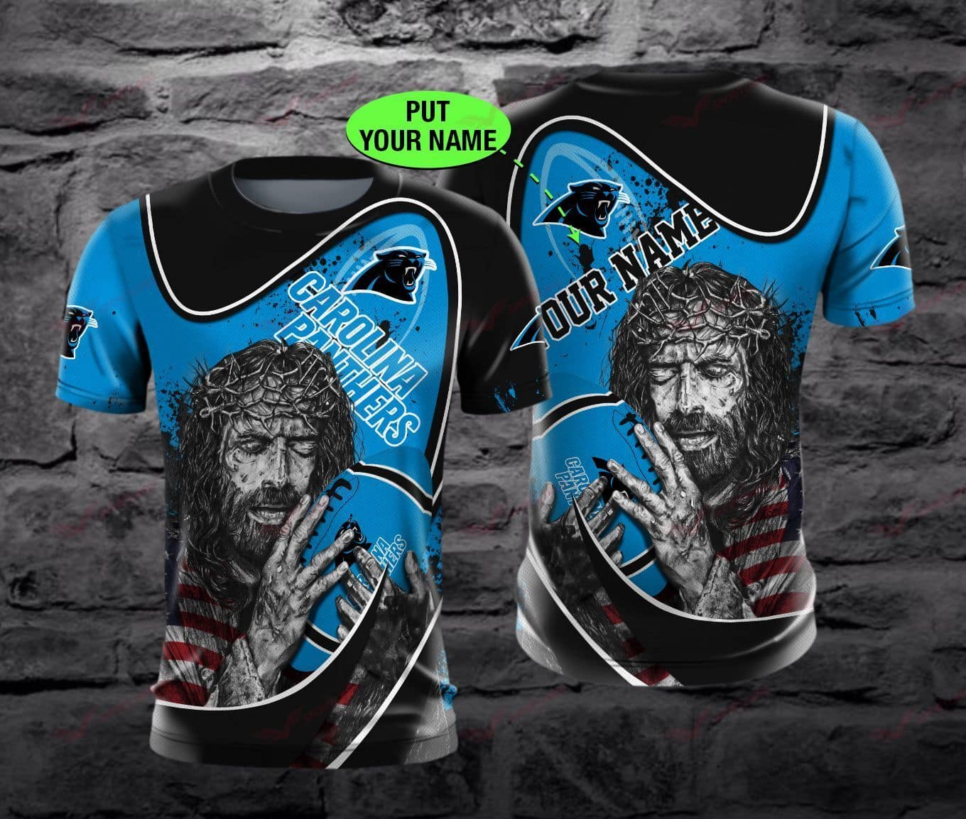 Carolina Panthers Personalized All Over Printed BB637