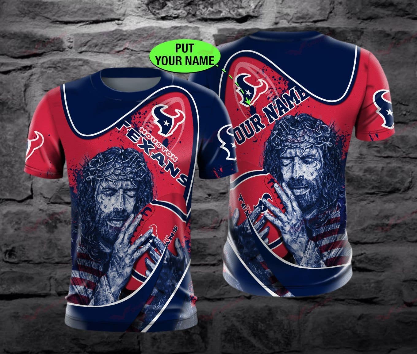 Houston Texans Personalized All Over Printed BB645