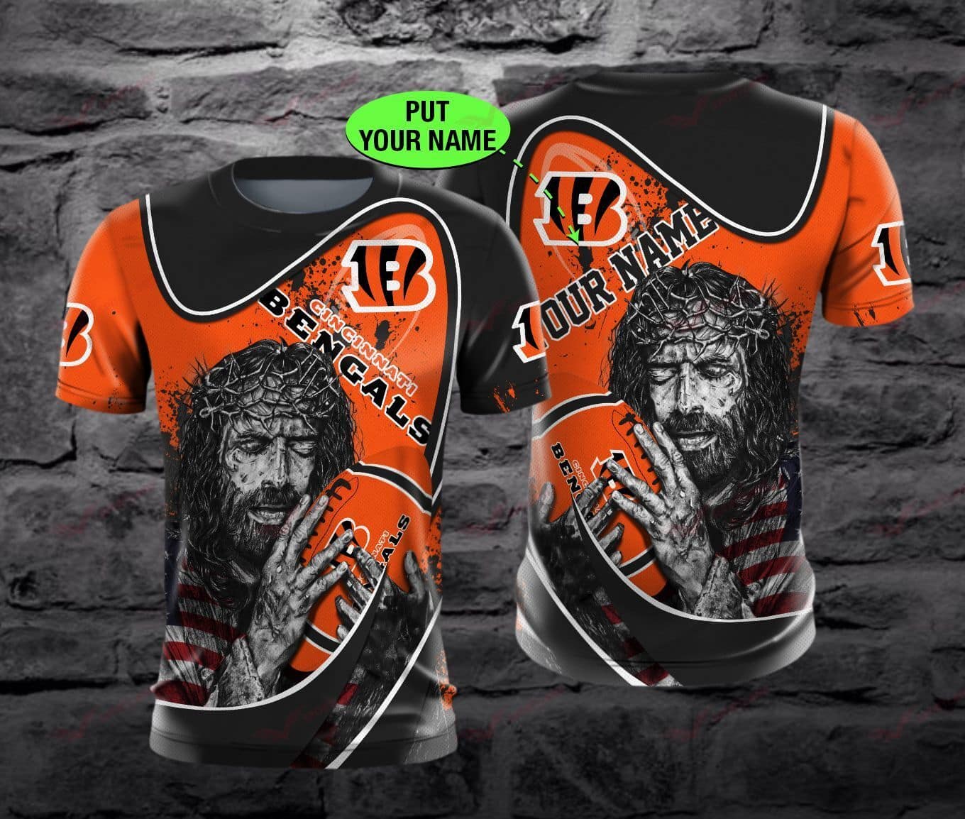 Cincinnati Bengals Personalized All Over Printed BB639