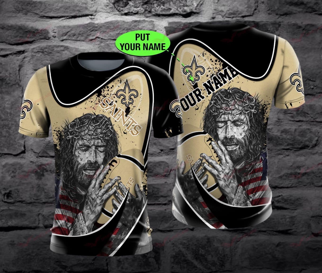 New Orleans Saints Personalized All Over Printed BB653