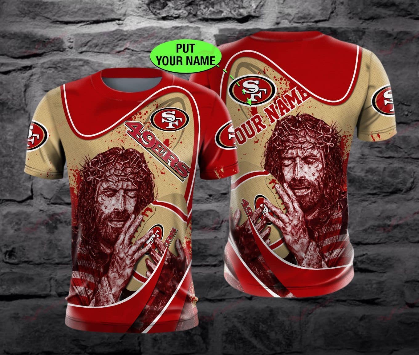 San Francisco 49ers Personalized All Over Printed BB657