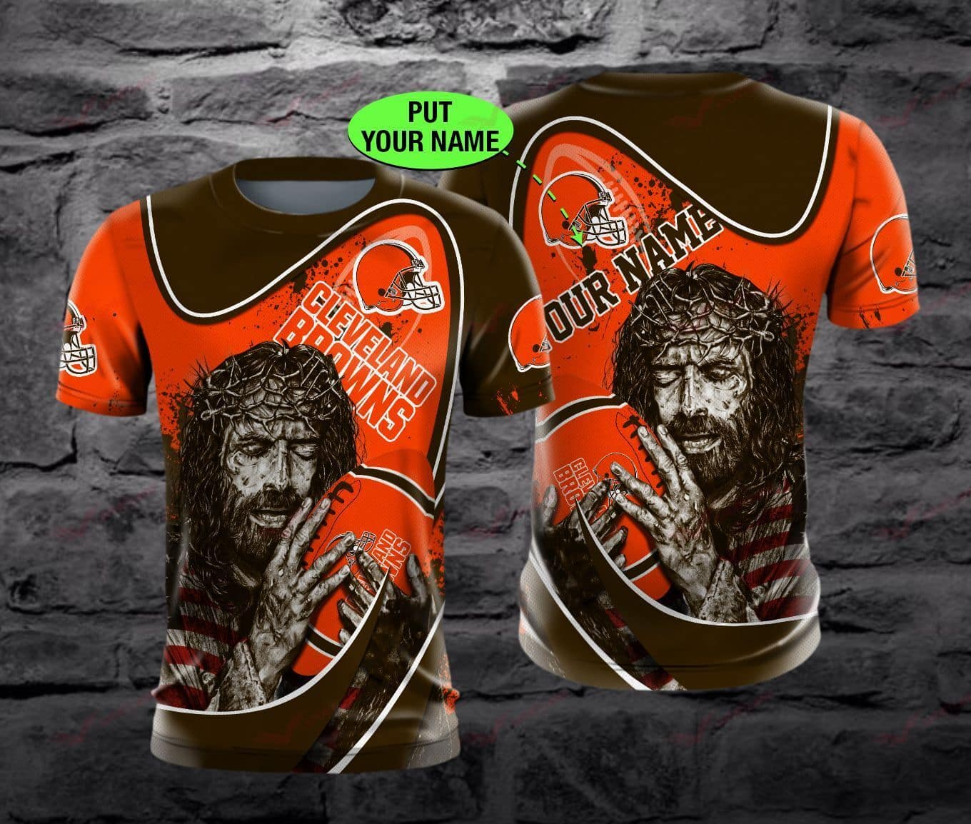 Cleveland Browns Personalized All Over Printed BB640