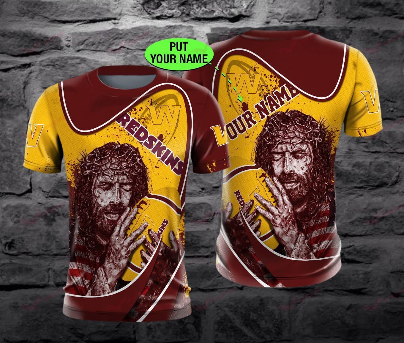Washington Redskins Personalized All Over Printed BB661