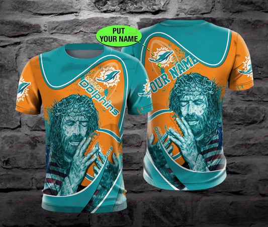 Miami Dolphins Personalized All Over Printed BB650
