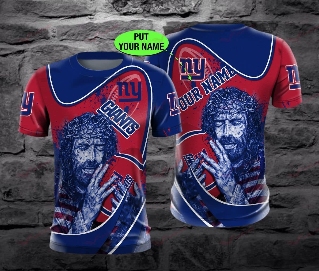 New York Giants Personalized All Over Printed BB654