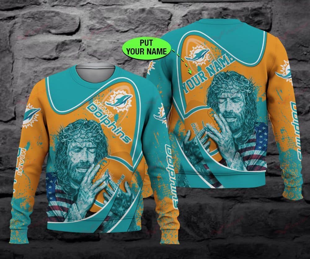 Miami Dolphins Personalized All Over Printed BB650