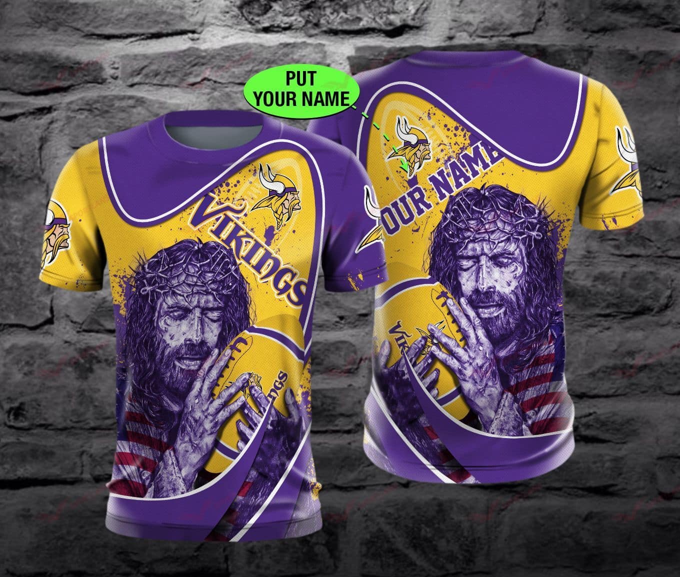 Minnesota Vikings Personalized All Over Printed BB651