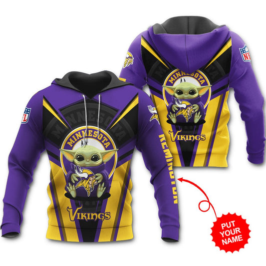 Minnesota Vikings Personalized Hoodie All Over Printed BB512