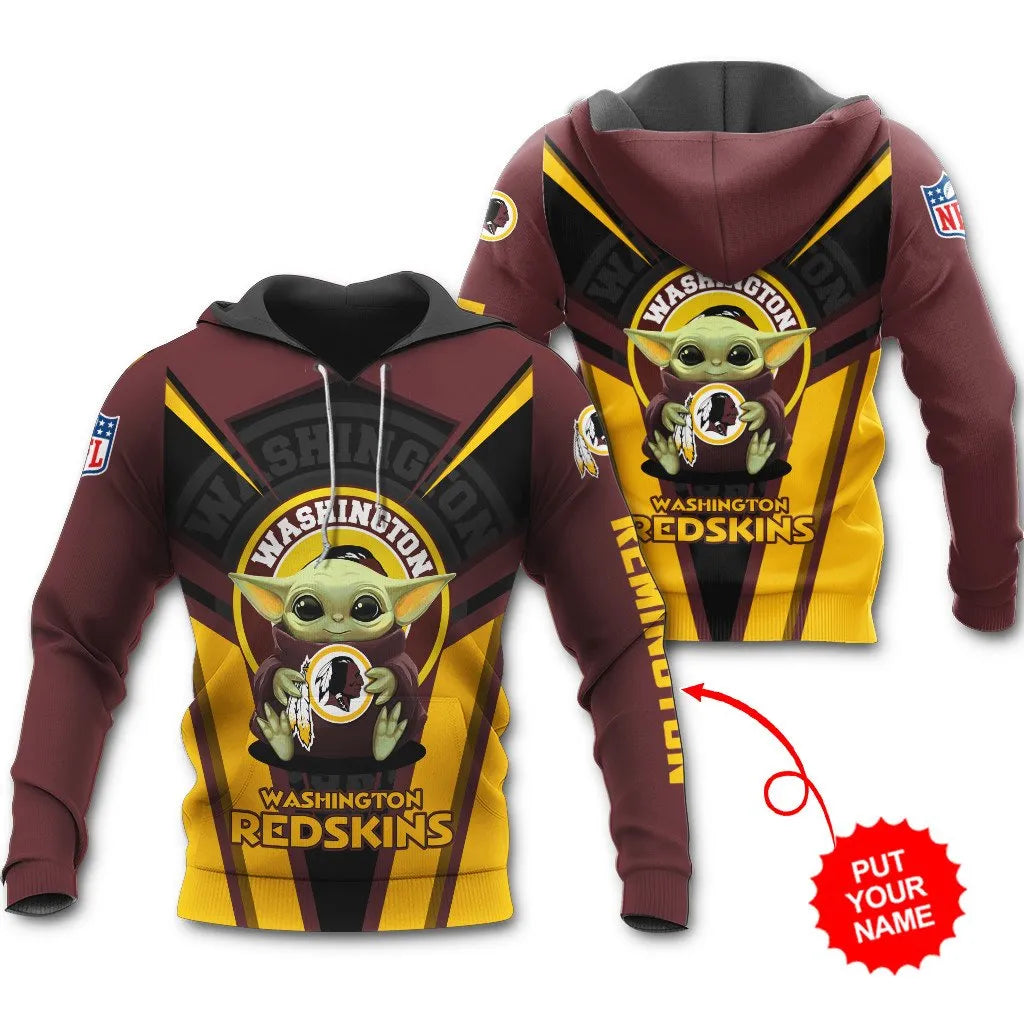 Washington Redskins Personalized Hoodie All Over Printed BB519