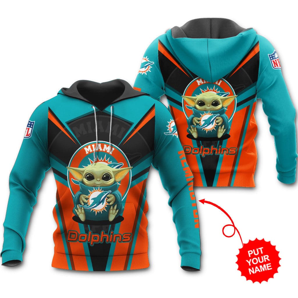 Miami Dolphins Personalized Hoodie All Over Printed BB508