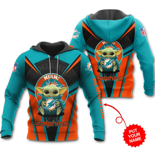 Miami Dolphins Personalized Hoodie All Over Printed BB508