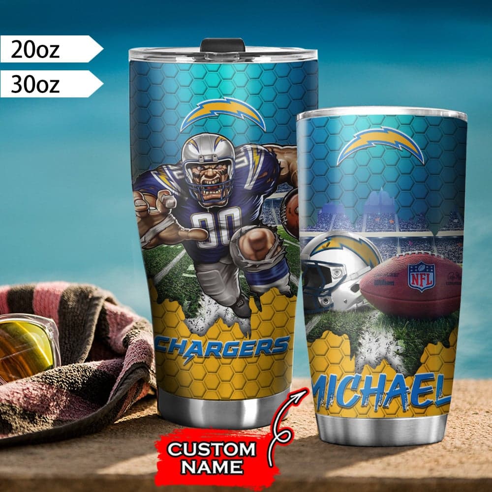 Los Angeles Chargers Personalized Tumbler BG476