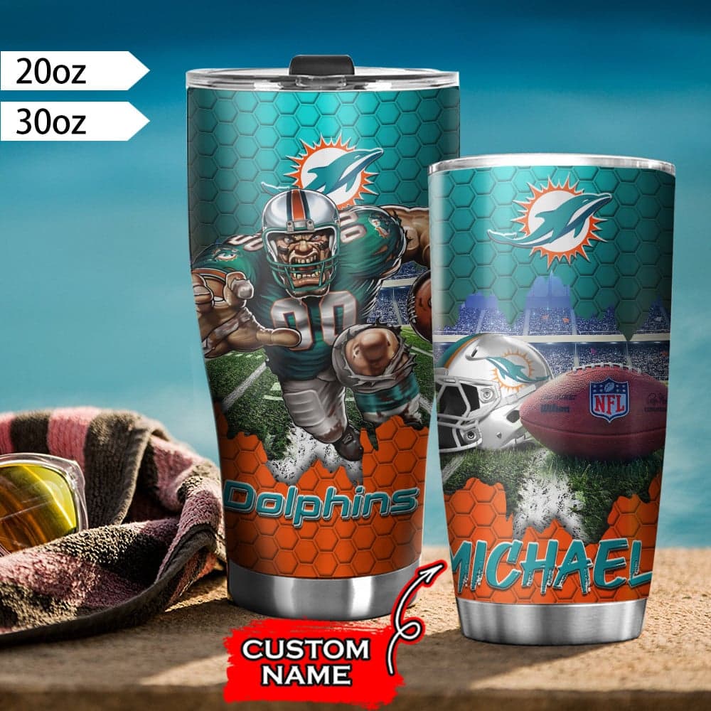 Miami Dolphins Personalized Tumbler BG471