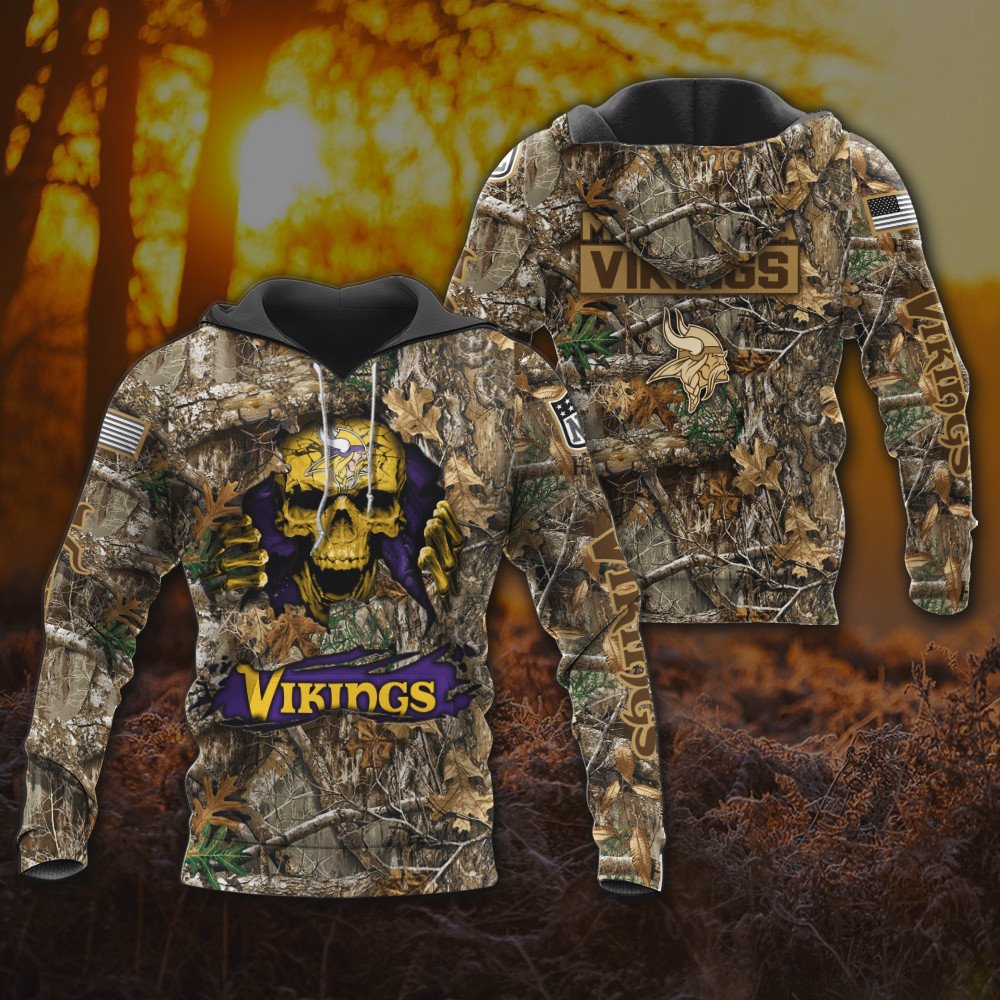 Minnesota Vikings All Over Printed T-shirt Sweatshirt Hoodie AZCHD812