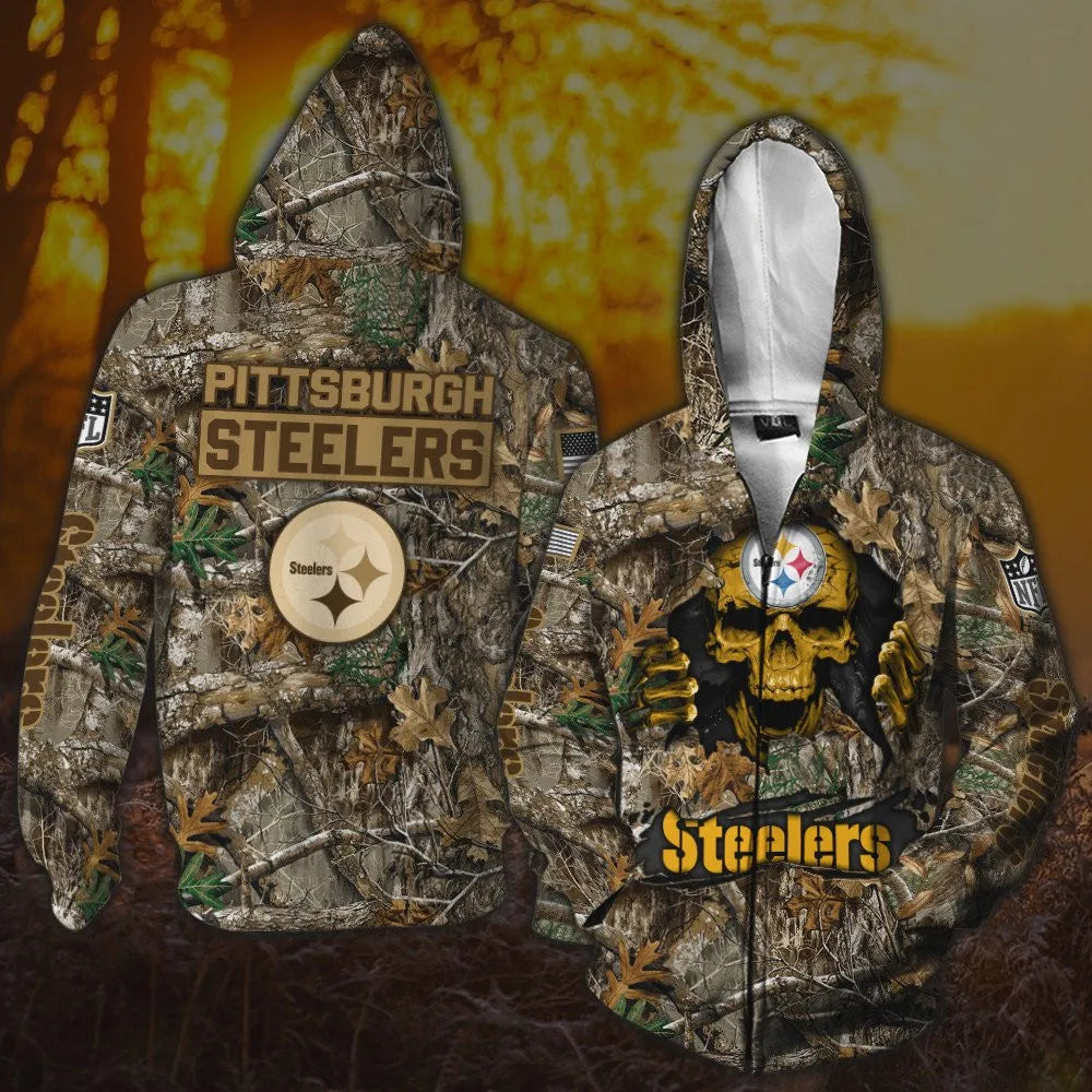 Pittsburgh Steelers All Over Printed T-shirt Sweatshirt Hoodie AZCHD818