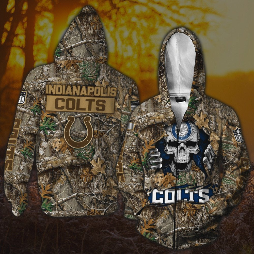 Indianapolis Colts All Over Printed T-shirt Sweatshirt Hoodie AZCHD805