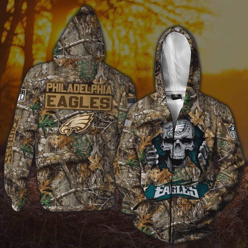 Philadelphia Eagles All Over Printed T-shirt Sweatshirt Hoodie AZCHD817