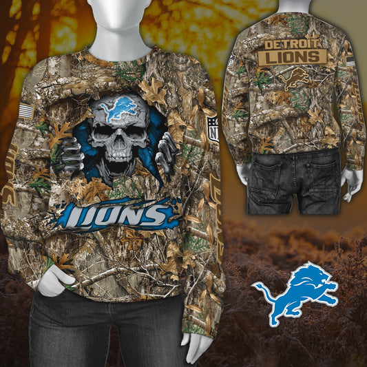Detroit Lions All Over Printed T-shirt Sweatshirt Hoodie AZCHD802
