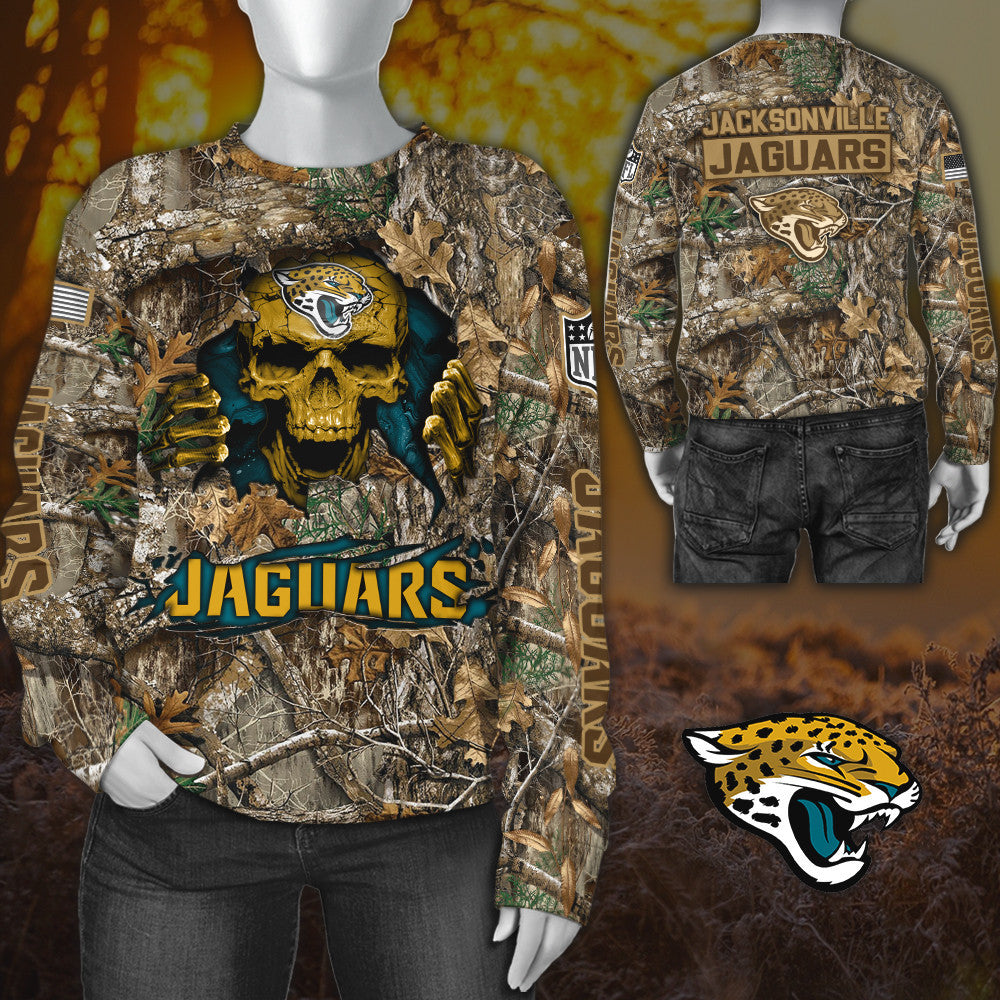 Jacksonville Jaguars All Over Printed T-shirt Sweatshirt Hoodie AZCHD806