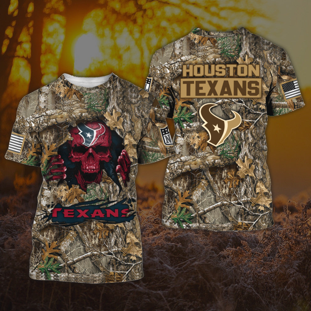 Houston Texans All Over Printed T-shirt Sweatshirt Hoodie AZCHD804