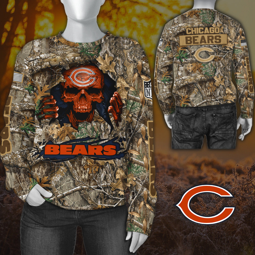 Chicago Bears All Over Printed T-shirt Sweatshirt Hoodie AZCHD797