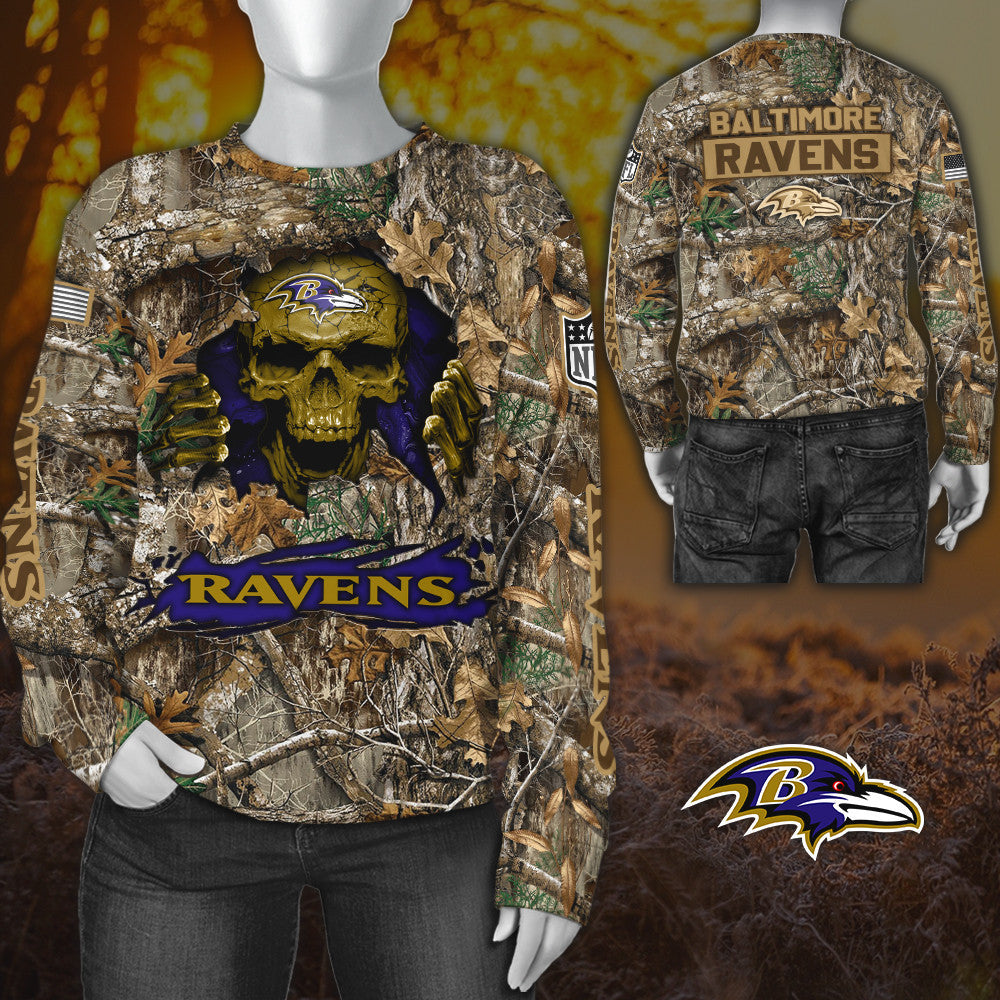 Baltimore Ravens All Over Printed T-shirt Sweatshirt Hoodie AZCHD794