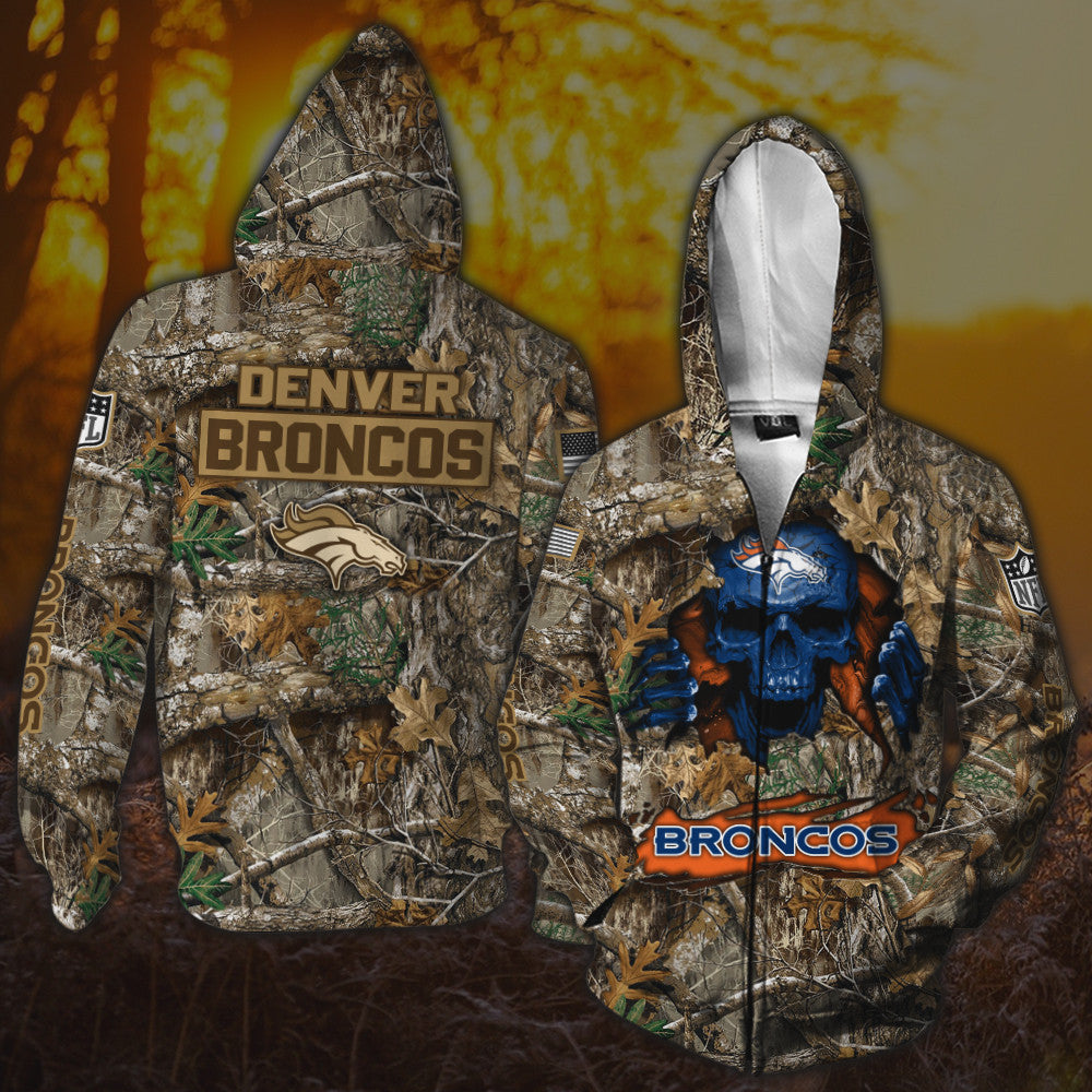Denver Broncos All Over Printed T-shirt Sweatshirt Hoodie AZCHD801