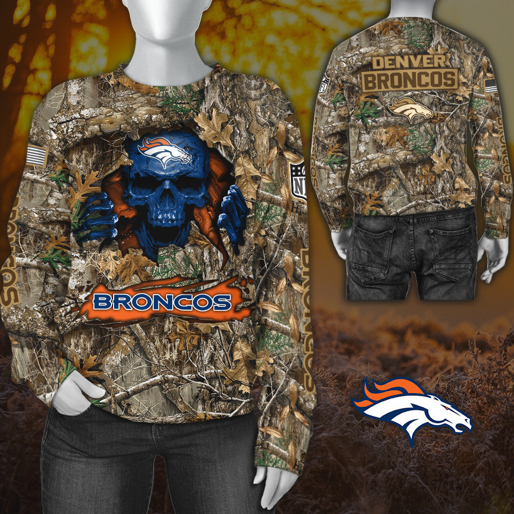 Denver Broncos All Over Printed T-shirt Sweatshirt Hoodie AZCHD801