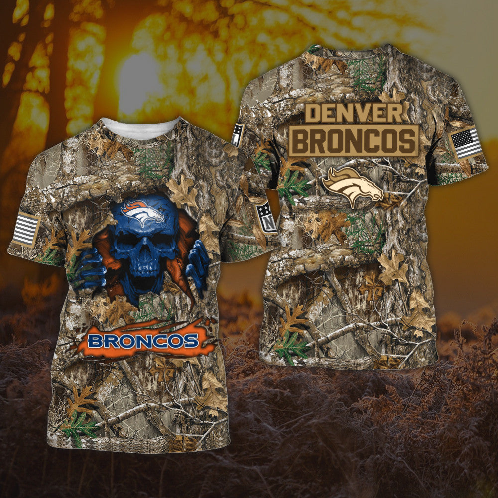 Denver Broncos All Over Printed T-shirt Sweatshirt Hoodie AZCHD801