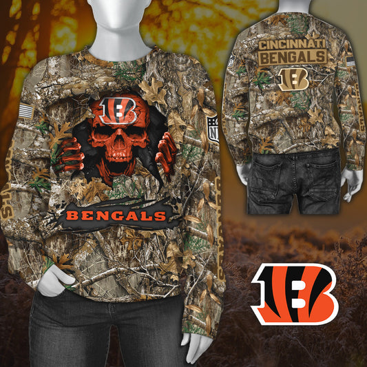 Cincinnati Bengals All Over Printed T-shirt Sweatshirt Hoodie AZCHD798
