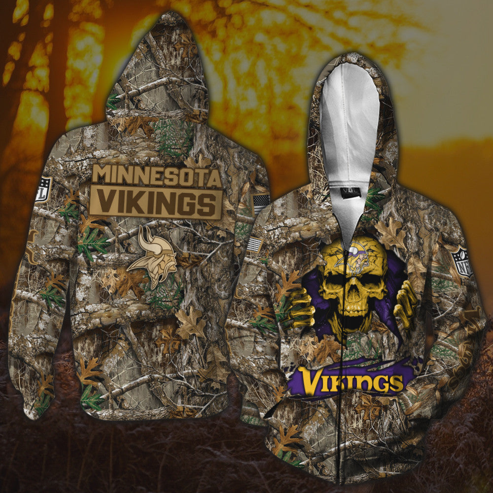 Minnesota Vikings All Over Printed T-shirt Sweatshirt Hoodie AZCHD812