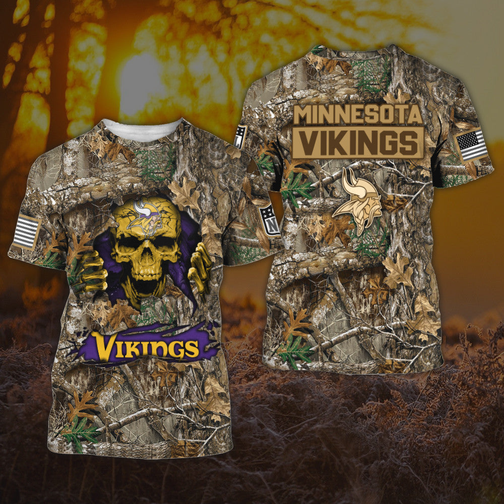 Minnesota Vikings All Over Printed T-shirt Sweatshirt Hoodie AZCHD812