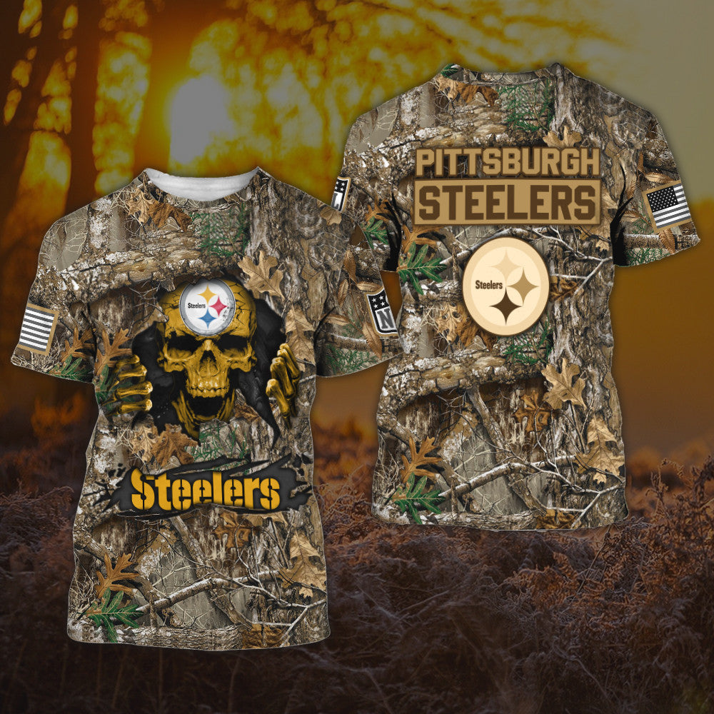 Pittsburgh Steelers All Over Printed T-shirt Sweatshirt Hoodie AZCHD818