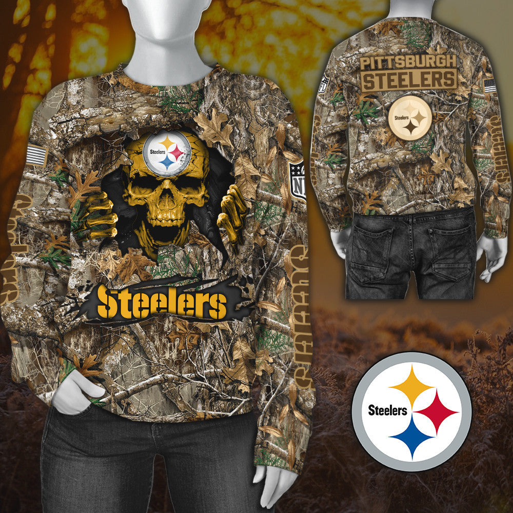 Pittsburgh Steelers All Over Printed T-shirt Sweatshirt Hoodie AZCHD818