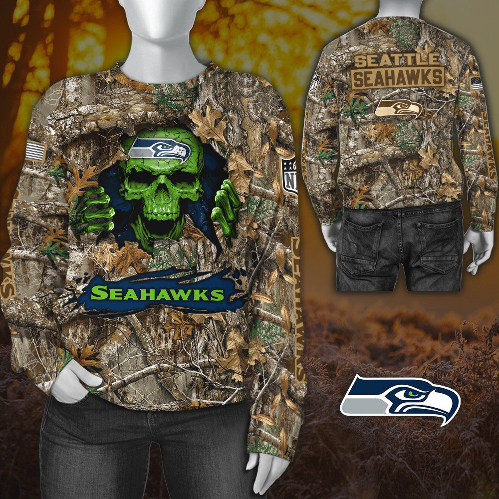 Seattle Seahawks All Over Printed T-shirt Sweatshirt Hoodie AZCHD820