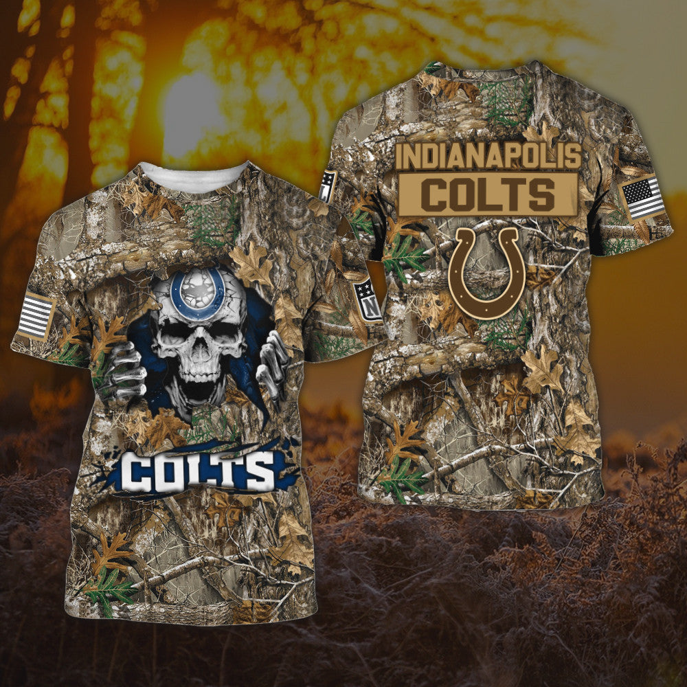 Indianapolis Colts All Over Printed T-shirt Sweatshirt Hoodie AZCHD805
