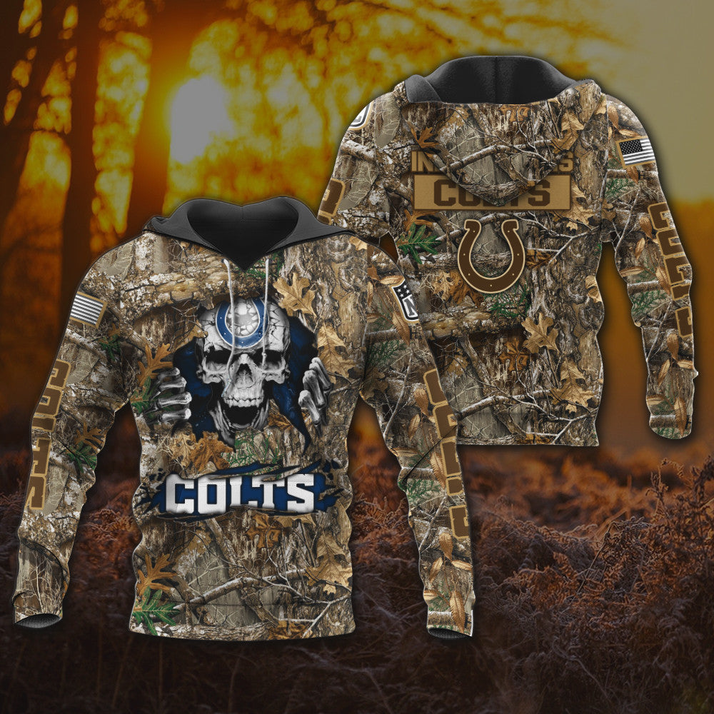 Indianapolis Colts All Over Printed T-shirt Sweatshirt Hoodie AZCHD805