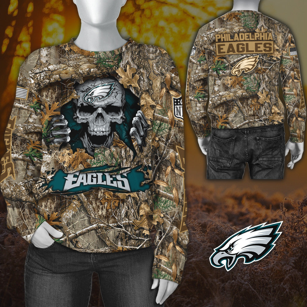 Philadelphia Eagles All Over Printed T-shirt Sweatshirt Hoodie AZCHD817